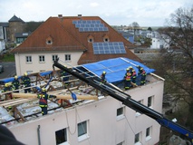 Einsatz: Butzbach - Dachverschluss nach Orkan "Emma"